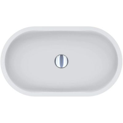 Miraggio Mark 625 Matt umywalka 62,5x36 cm owalna nablatowa biały mat 0002688