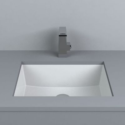 Miraggio Bogota umywalka 40,5x30 cm podblatowa prostokątna biały połysk 0000491