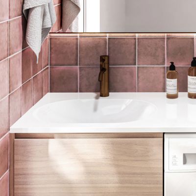 Miraggio New York umywalka 120x50 cm prostokątna lewa biały połysk 0000220