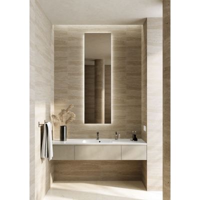 Miraggio Della umywalka 180x50 cm prostokątna wpuszczana biała 691255566