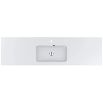 Miraggio Della Matt umywalka 180x50 cm prostokątna wpuszczana biały mat 69125567