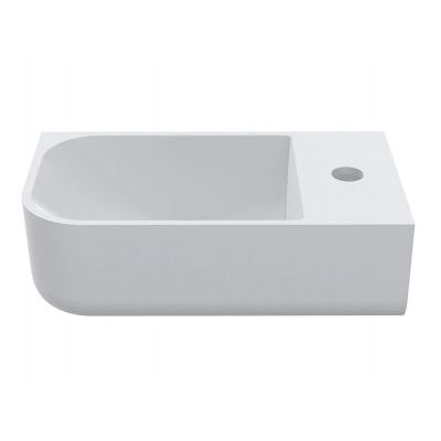 Miraggio Ko L Mirasoft umywalka 40x22 cm prostokątna ścienna biały mat 69125609