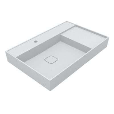 Miraggio Soul Mirasoft umywalka 80x52,5 cm prostokątna ścienna biały mat 8813308