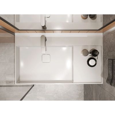 Miraggio Soul umywalka 90x52,5 cm prostokątna ścienna biała 8813319