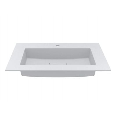 Miraggio Erica Matt umywalka 80x50 cm prostokątna wpuszczana biały mat 8813355