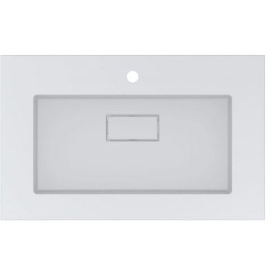 Miraggio Erica Mirasoft umywalka 80x50 cm prostokątna wpuszczana biały mat 8813356
