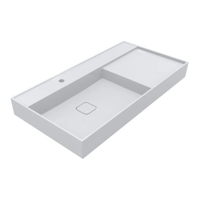 Miraggio Soul umywalka 100x52,5 cm prostokątna ścienna biała 8813393