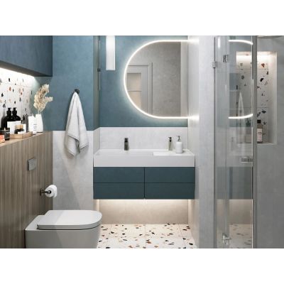 Miraggio Soul umywalka 100x52,5 cm prostokątna ścienna biała 8813393