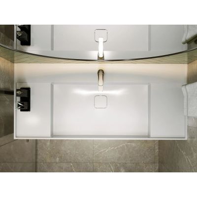 Miraggio Soul umywalka 120x52,5 cm prostokątna ścienna biała 8813394