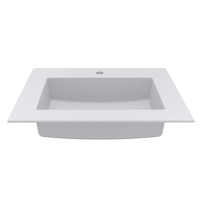 Miraggio Erica Mirasoft umywalka 60x50 cm prostokątna wpuszczana biały mat 8813412