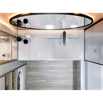 Miraggio Viola umywalka 100x46 cm prostokątna ścienna biały połysk 8813427