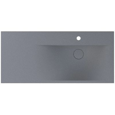 Miraggio Viola Mirastone umywalka 120x46 cm prostokątna ścienna szary/kamień 8813431