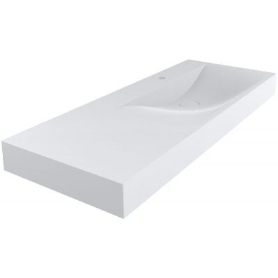 Miraggio Viola umywalka 120x46 cm prostokątna ścienna biała 8813435