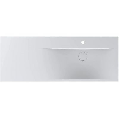 Miraggio Viola umywalka 120x45,6 cm prostokątna ścienna biała 8813436