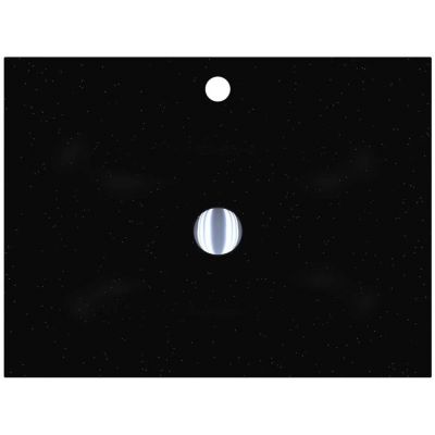 Miraggio Jessel Mirastone umywalka 60x45 cm prostokątna wpuszczana czarny mat 8813465