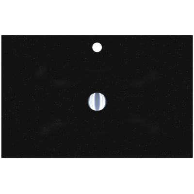 Miraggio Jessel Mirastone umywalka 70x45 cm prostokątna wpuszczana czarny mat 8813466