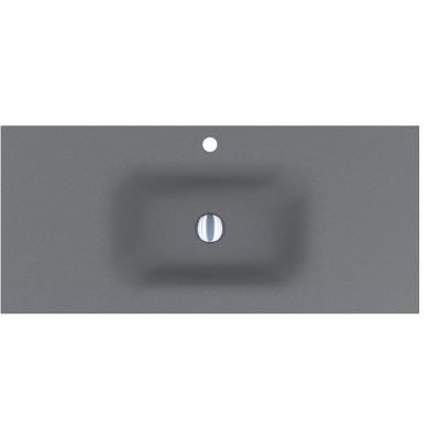 Miraggio Jessel Mirastone umywalka 100x45 cm prostokątna wpuszczana szary kamień 8813469