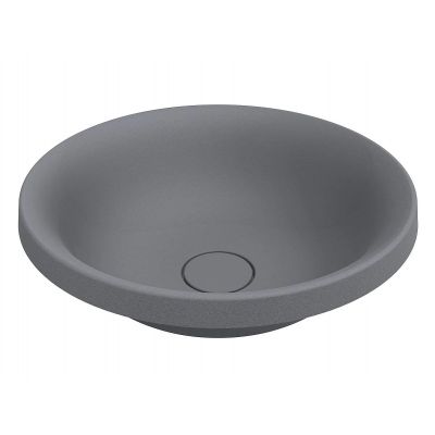 Miraggio Siena Mirastone umywalka 45,1 cm okrągła wpuszczana szary mat 8813476