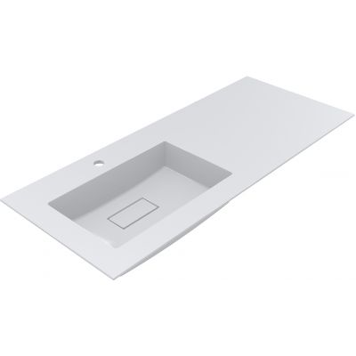 Miraggio Erica umywalka 120x50 cm prostokątna wpuszczana biała 8813567