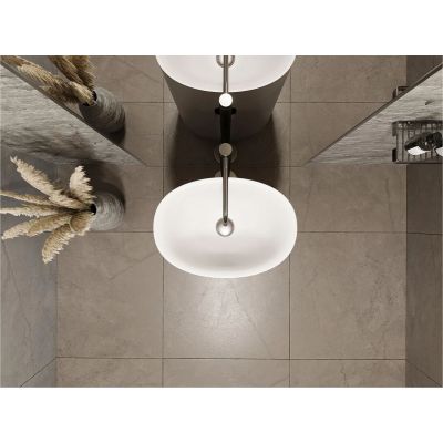 Miraggio Lowa Mirasoft umywalka 50x35 cm owalna wolnostojąca biała 8813616