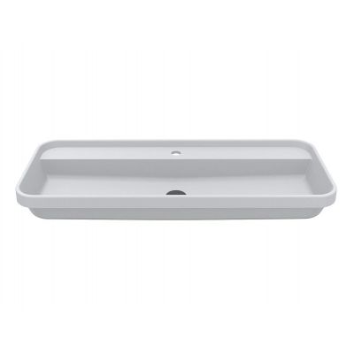 Miraggio Ocean 1000 Matt umywalka 100x40 cm prostokątna wpuszczana biały mat 8813863