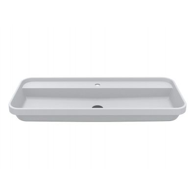 Miraggio Ocean 1000 Mirasoft umywalka 100x40 cm prostokątna wpuszczana biały mat 8813864
