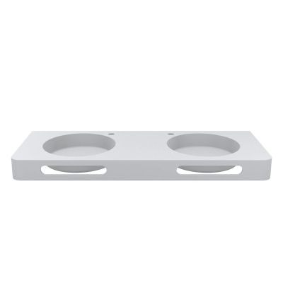 Miraggio Loop 1200-2 Mirasoft umywalka 120x45 cm prostokątna ścienna biały mat 8814003