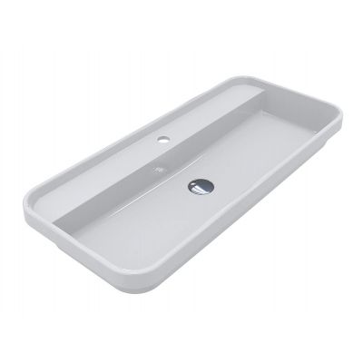 Miraggio Ocean umywalka 90x40 cm prostokątna wpuszczana biały mat 8814008
