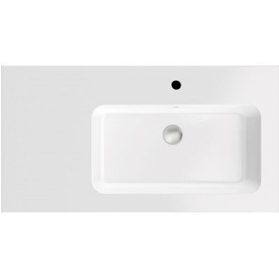 Massi Eno umywalka 105x50 cm prostokątna prawa biała MSUK-E1055P