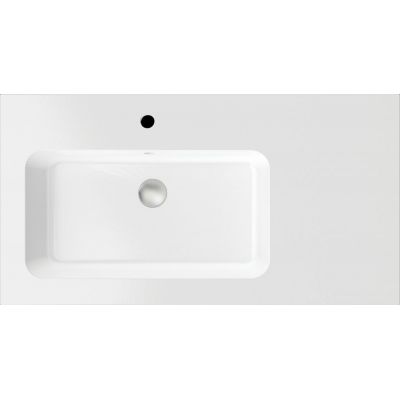 Massi Eno umywalka 105x50 cm prostokątna lewa biała MSUK-E1055L