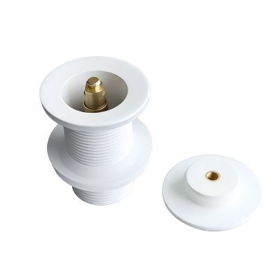 Oltens Kalla korek umywalkowy okrągły klik klak bez przelewu G 1 1/4 LavaForm biały 05201000