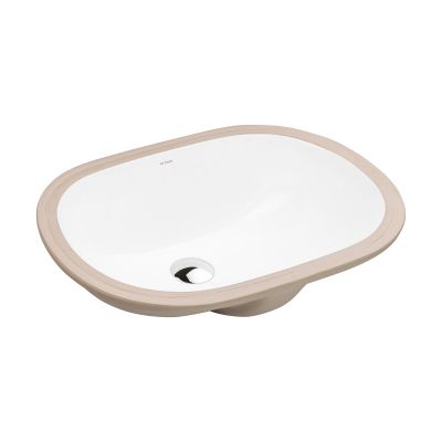 Oltens Gapa umywalka 56x41 cm podblatowa z powłoką SmartClean owalna biała 40604000