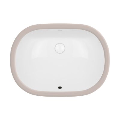 Oltens Gapa umywalka 56x41 cm podblatowa z powłoką SmartClean owalna biała 40604000