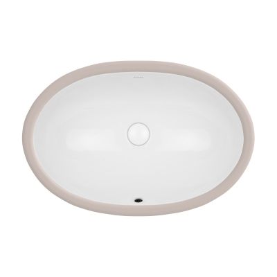 Oltens Gapa umywalka 61x41 cm podblatowa z powłoką Smart Clean owalna biała 40605000