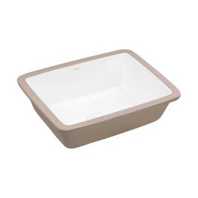 Oltens Drammen umywalka 48x36,5 cm podblatowa z powłoką SmartClean prostokątna biała 40606000