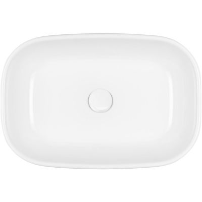 Oltens Jurong umywalka 54x36 cm owalna nablatowa biała 40304000