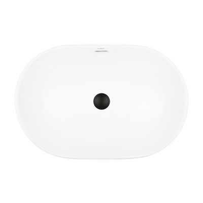 Oltens Tive umywalka 61x40 cm owalna biała 40323000