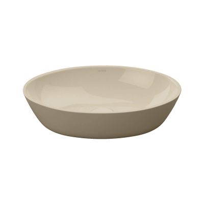 Oltens Nilsa umywalka 50x35 cm owalna nablatowa kaszmir połysk 40338400