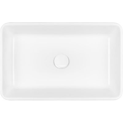 Oltens Fossa umywalka 55x34 cm prostokątna nablatowa biała 40301000