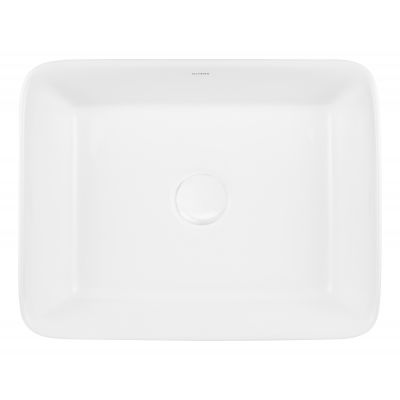 Oltens Forde umywalka 48x37 cm prostokątna nablatowa biała 40314000