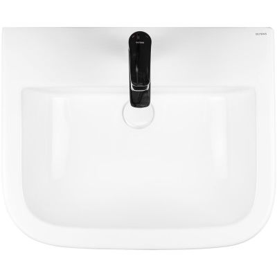 Oltens Vernal umywalka 56x45 cm półokrągła ścienna biała 41002000