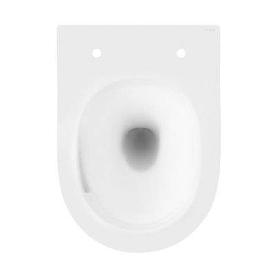 Zestaw Oltens Hamnes OneForm Kort Stille PureRim miska WC wisząca z deską wolnoopadającą biały połysk 42054000