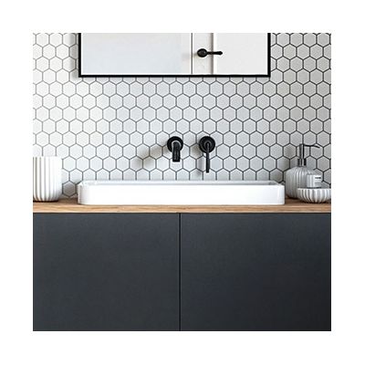 Oltens Kagera umywalka 60x42 cm prostokątna nablatowa biała 40803000