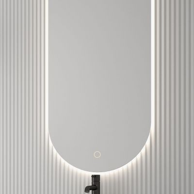 Oltens Nordlis lustro 50x120 cm owalne z oświetleniem od tyłu z matą grzewczą 64114000
