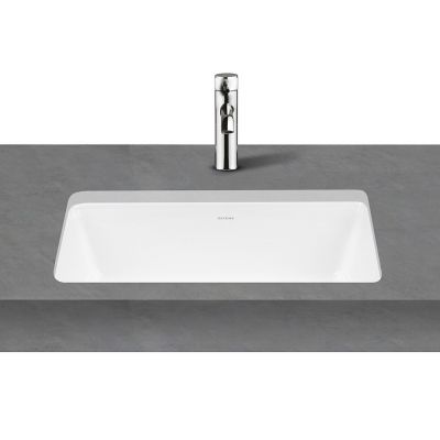 Oltens Drammen umywalka 48x36,5 cm prostokątna podblatowa biała 40106000