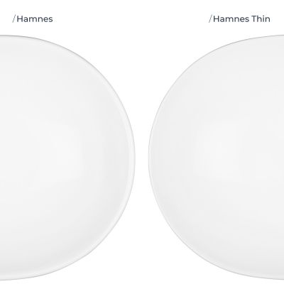 Oltens Hamnes Thin umywalka 60,5x41,5 cm owalna biała 40820000