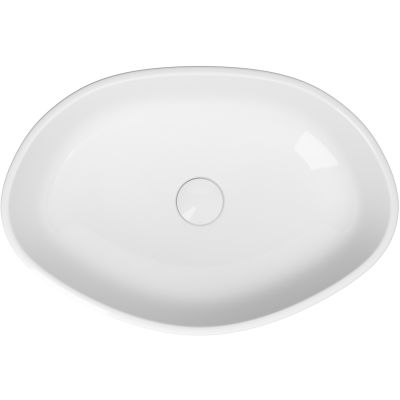 Opoczno Splendour umywalka 53x35 cm nablatowa biała K40-004