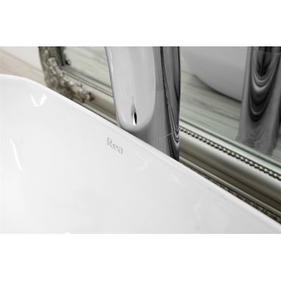Rea Mona Slim umywalka 50,5x40 cm nablatowa biała REA-U6300