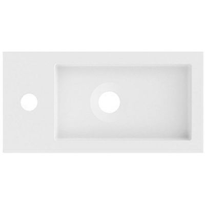 Riho Spring Vow umywalka 40x20 cm meblowa prostokątna biały mat W004011105
