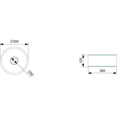 Roca Terra umywalka 30 cm okrągła nablatowa czarny mat A32787U080